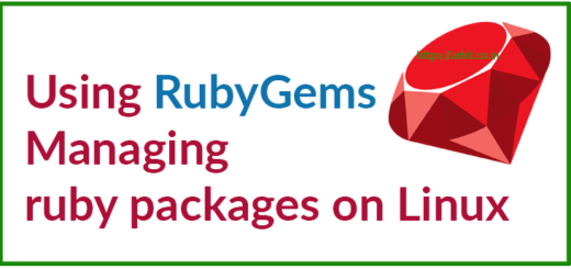 Using RubyGems for managing ruby packages on Linux