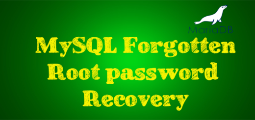 Reset MySQL Forgotten root User Password