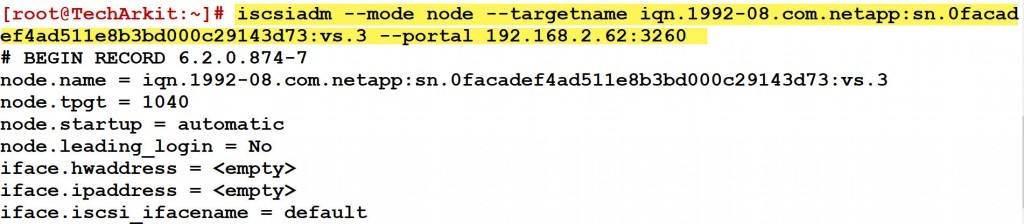 Detailed information about node