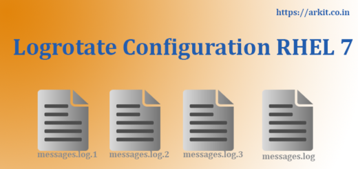 logrotate configuration RHEL 7