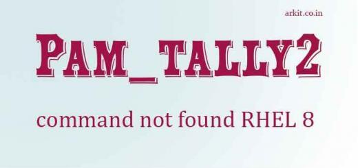 pam_tally2 command not found