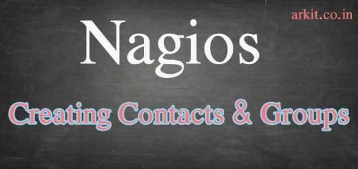 Nagios core how to create contact and contact groups