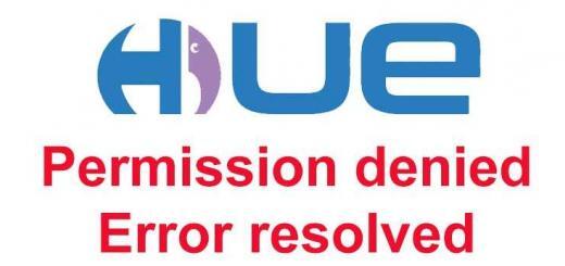 hue load balancer permission denied