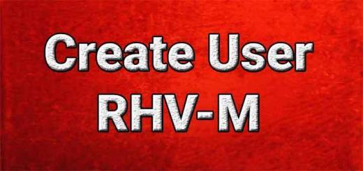 how to create user in rhv-m gui