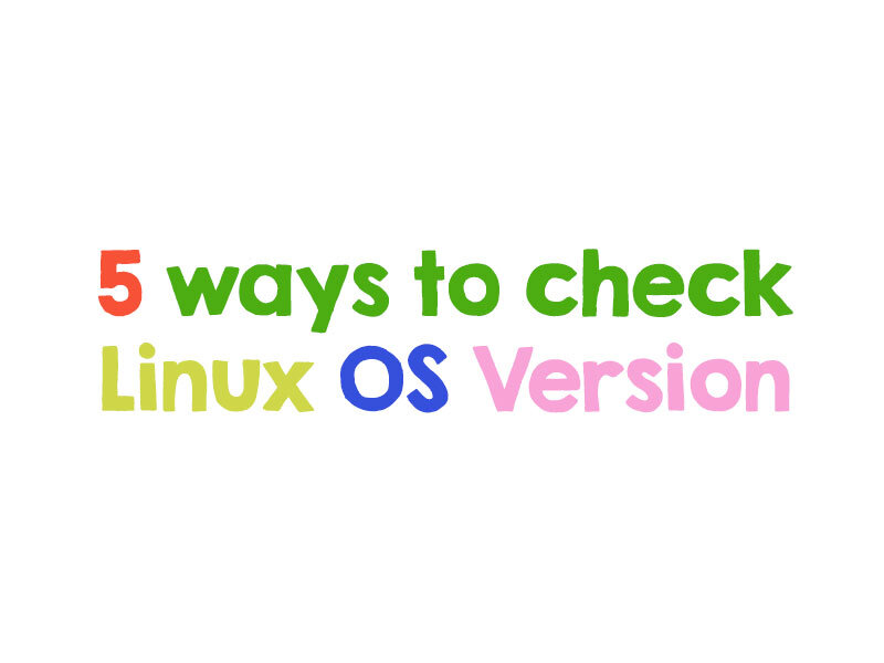5 ways to check linux os version