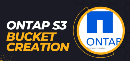 How to Create ONTAP S3 bucket
