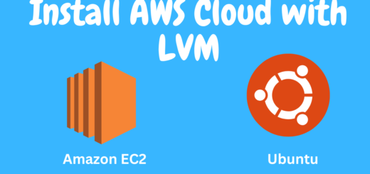 Install AWS Cloud with LVM