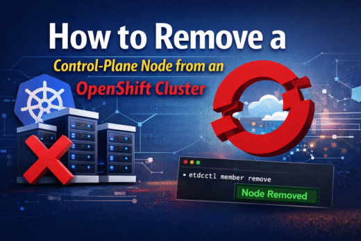 How to Remove Control-Plane Node from Openshift Cluster