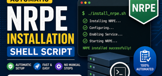 Automatic NRPE Installation Shell Script