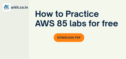 Howto practice AWS labs for free Arkit