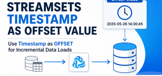 Streamsets timestamp as OFFSET Value