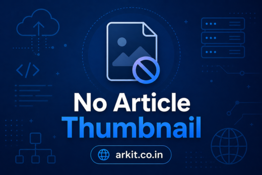Placeholder graphic indicating no article thumbnail available on a blue tech background with a document icon and no-entry symbol.